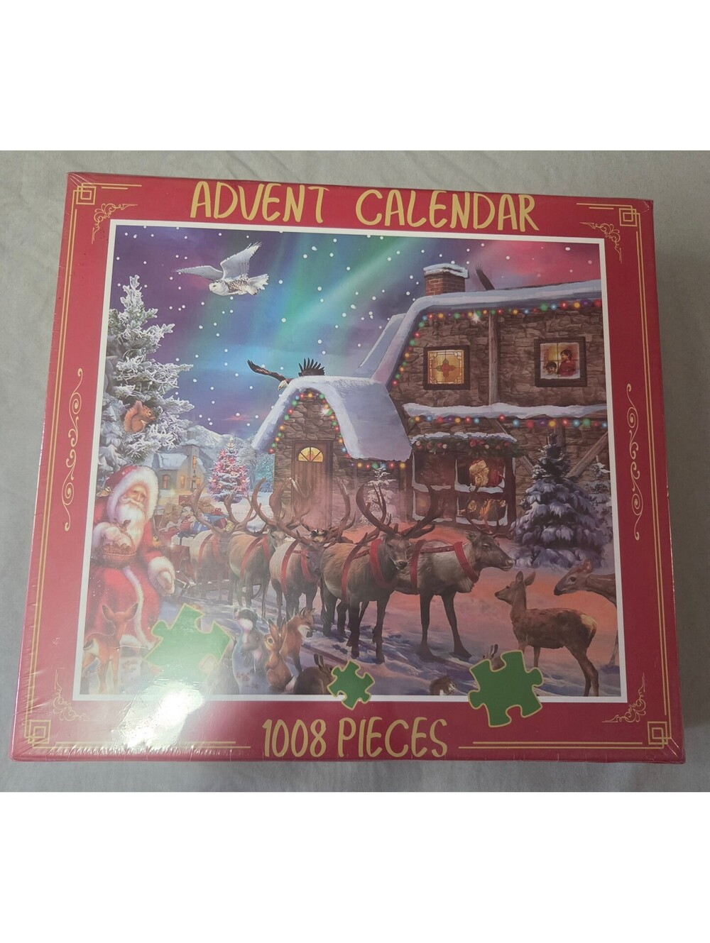 Christmas advent calendar jigsaw puzzle 1008 pieces 24 day countdown sealed